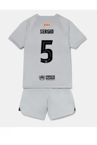 Barcelona Sergio Busquets #5 Babyklær Tredje Fotballdrakt til barn 2022-23 Korte ermer (+ Korte bukser)